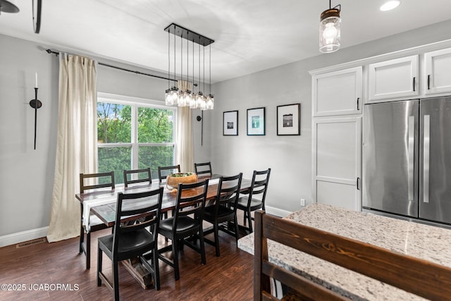 109 Redtail Dr, Ashland, MO 65010 - dining room with dark wood finished floors and recessed lighting