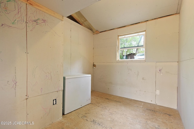 26792 Boone Rd, Barnett, MO 65011 - basement featuring fridge