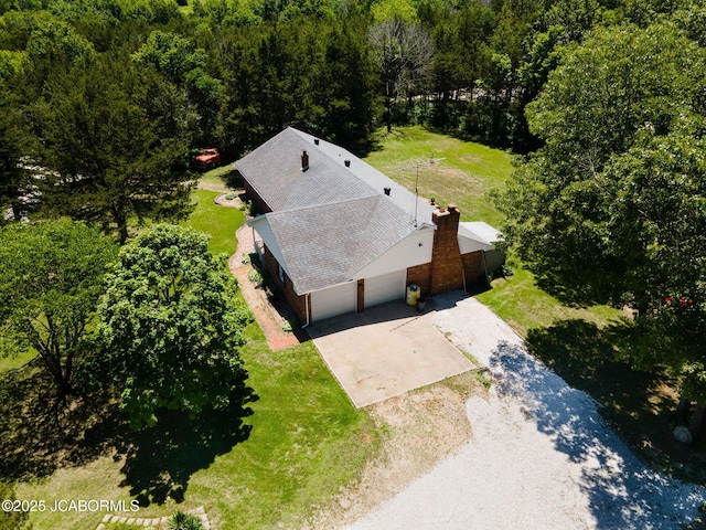 birds eye view of property