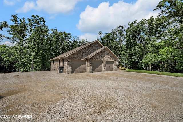 11169 Ridge Fork Dr, Holts Summit, MO 65043 - view of detached garage