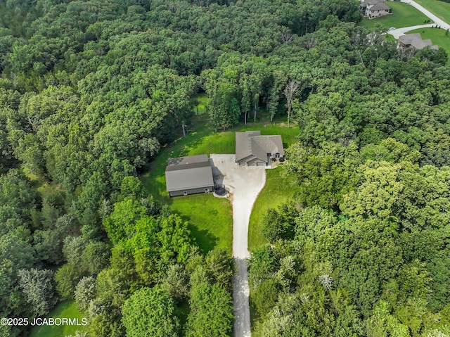 11169 Ridge Fork Dr, Holts Summit, MO 65043 - aerial view of property's location featuring a heavily wooded area