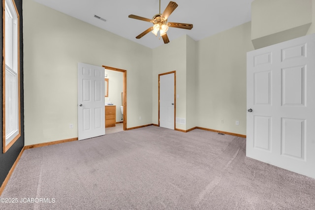 822 Center St, Fulton, MO 65251 - unfurnished bedroom with light carpet and ensuite bath