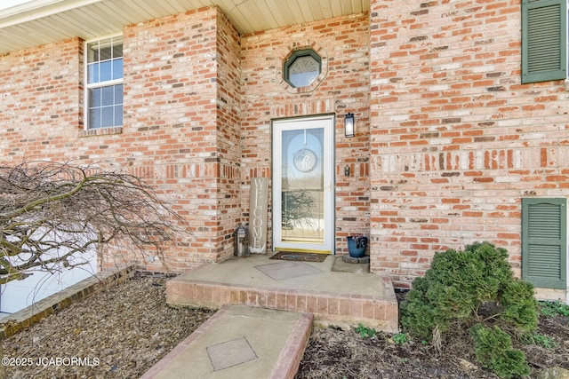 doorway to property featuring visible vents