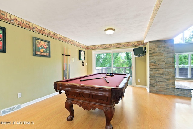 907 Primrose Ln, Jefferson City, MO 65109 - playroom with light wood-style flooring and billiards