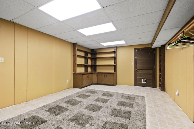 907 Primrose Ln, Jefferson City, MO 65109 - finished basement with a drop ceiling