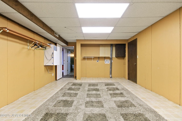 907 Primrose Ln, Jefferson City, MO 65109 - finished below grade area with a paneled ceiling