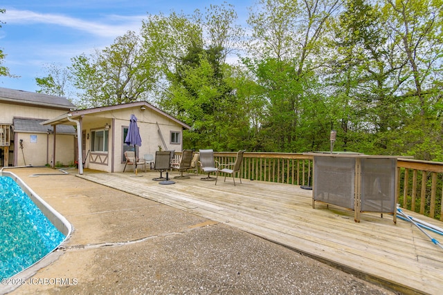 pool featuring a deck
