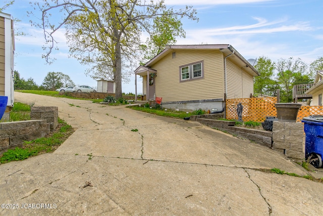 view of side of property