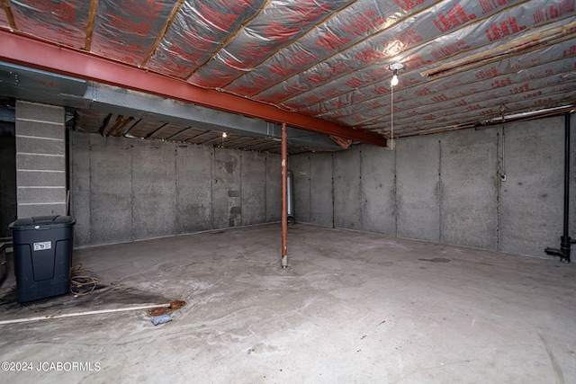 view of basement