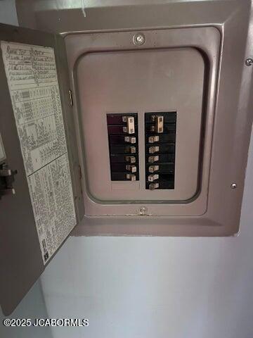 utility room with electric panel