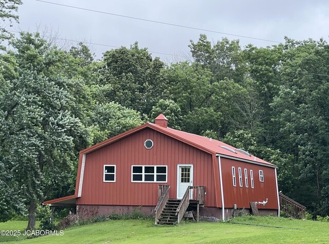 5888 State Rd E, Auxvasse, MO 65231 - view of outbuilding featuring a view of trees