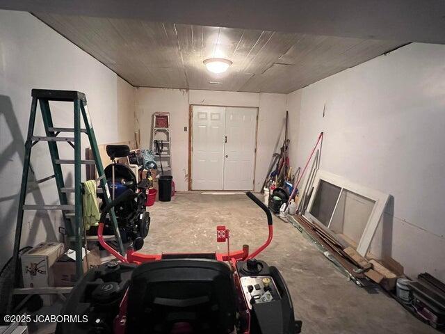 view of basement