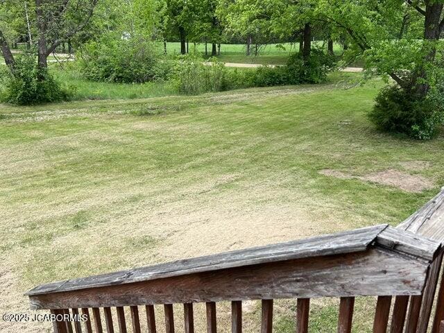 view of grassy yard
