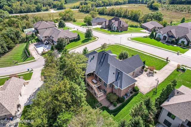 bird's eye view featuring a residential view
