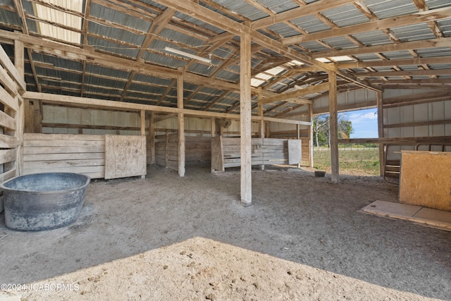 view of stable