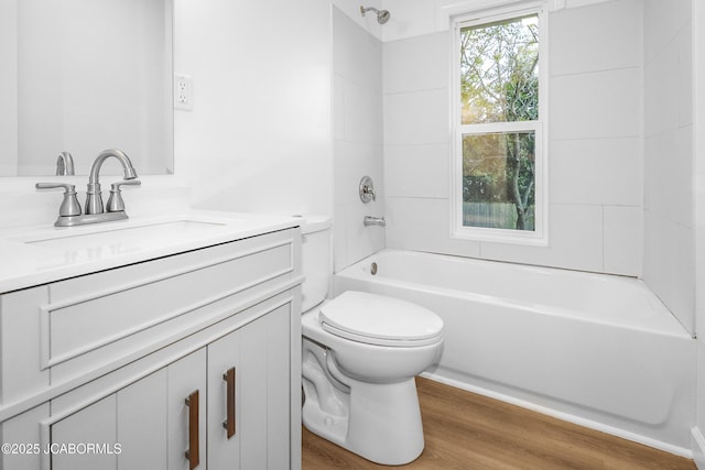 1214 Lynn St, Fulton, MO 65251 - bathroom with vanity, bathing tub / shower combination, and wood finished floors