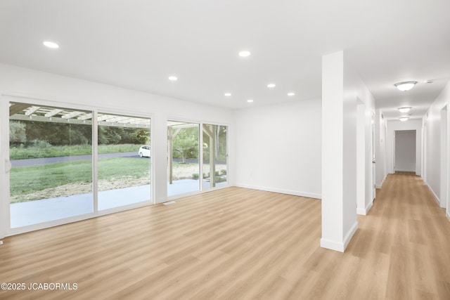 1214 Lynn St, Fulton, MO 65251 - spare room featuring light wood-style flooring and recessed lighting