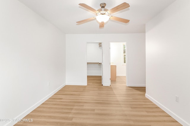 1214 Lynn St, Fulton, MO 65251 - unfurnished room featuring light wood-type flooring and ceiling fan