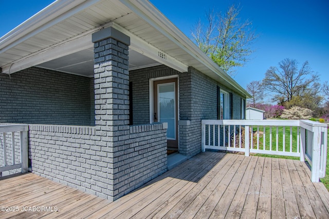 12271 County Road 4037, Holts Summit, MO 65043 - view of wooden terrace