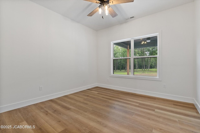 7058 County Road 409, Fulton, MO 65251 - spare room with light wood-type flooring, a ceiling fan, and lofted ceiling