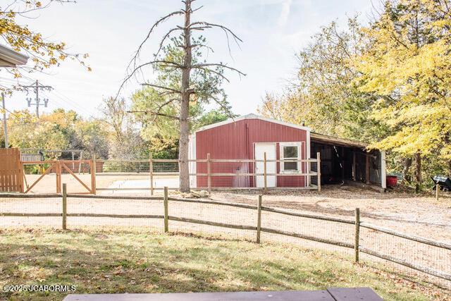 view of stable