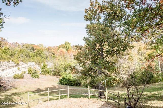 view of yard featuring a rural view