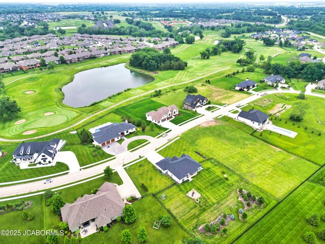 5621 Lightpost Dr, Columbia, MO 65201 - aerial perspective of suburban area featuring a nearby body of water