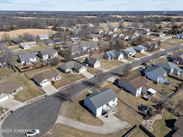 drone / aerial view featuring a residential view