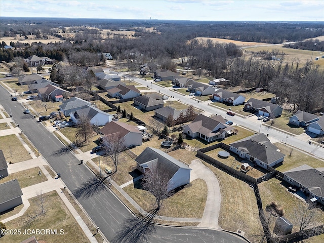 birds eye view of property featuring a residential view