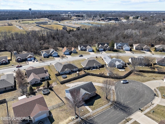 birds eye view of property featuring a residential view