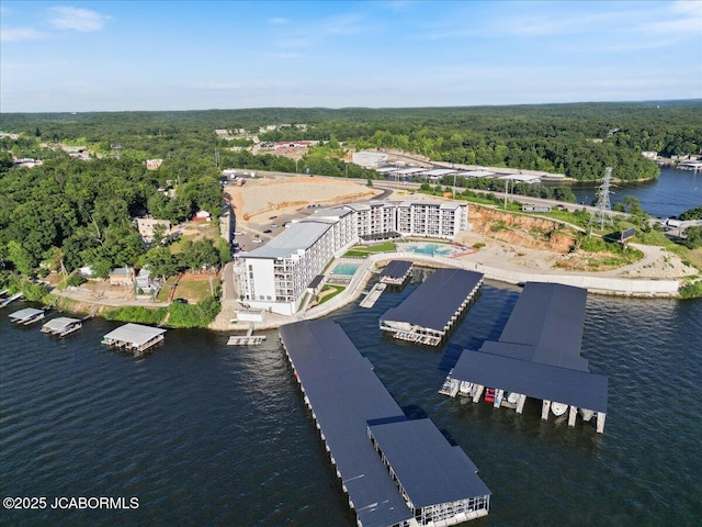 1055 Topsider Ln Unit 212, Osage Beach, MO 65065 - bird's eye view of a heavily wooded area and a large body of water
