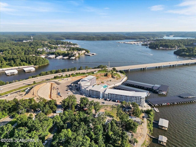 1055 Topsider Ln Unit 212, Osage Beach, MO 65065 - bird's eye view of a nearby body of water and a notable bridge