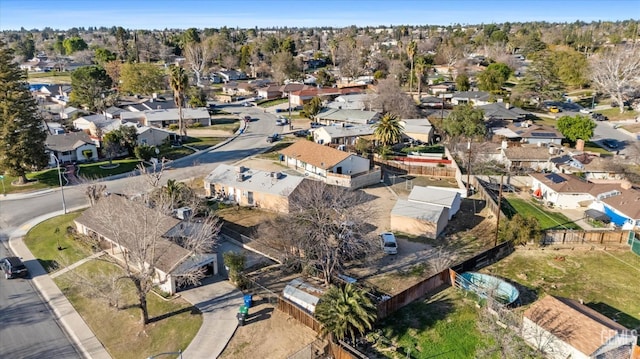 drone / aerial view with a residential view