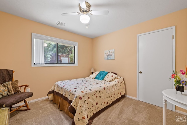 3113 Raccoon Dr, Lake Isabella, CA 93240 - bedroom with carpet, baseboards, and ceiling fan