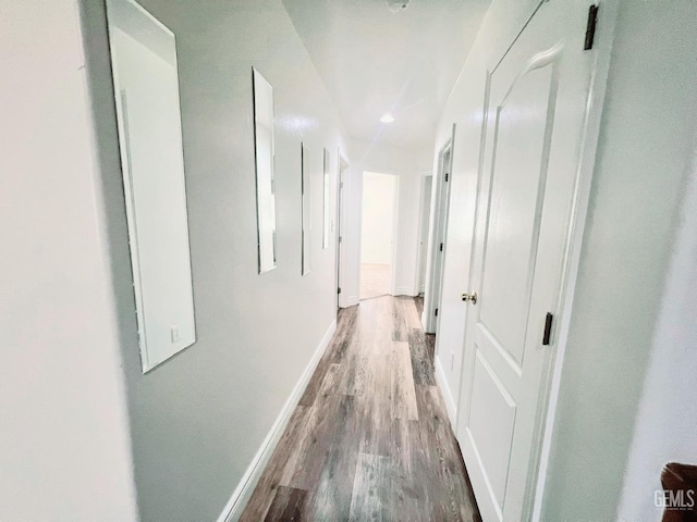 7205 Colony Park Dr, Bakersfield, CA 93313 - hall with wood finished floors and recessed lighting