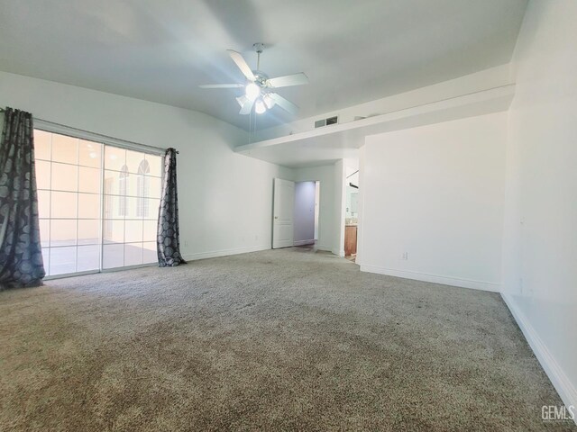 7205 Colony Park Dr, Bakersfield, CA 93313 - carpeted empty room with ceiling fan and baseboards