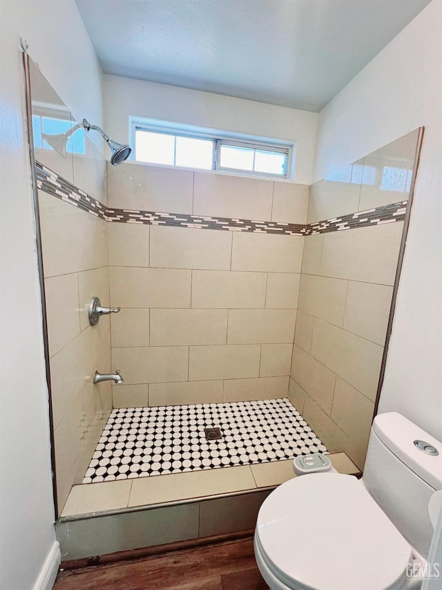 7205 Colony Park Dr, Bakersfield, CA 93313 - full bathroom with a shower stall and wood finished floors