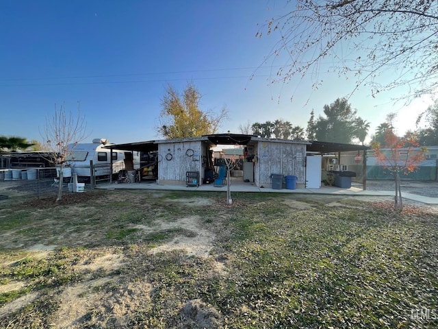 view of rear view of property