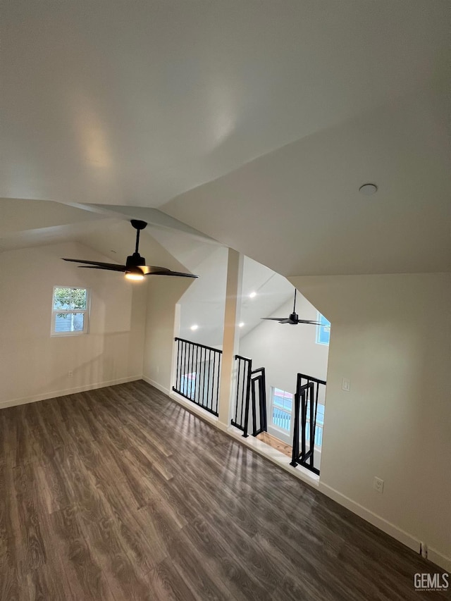 5929 Gran Paseo Way, Atascadero, CA 93422 - additional living space with baseboards, ceiling fan, and dark wood finished floors