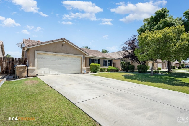 10006 Grand View Summit Dr, Bakersfield, CA 93311 - single story home featuring stucco siding, a garage, a tile roof, and driveway