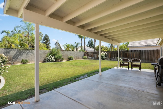 10006 Grand View Summit Dr, Bakersfield, CA 93311 - fenced backyard featuring a patio area and area for grilling