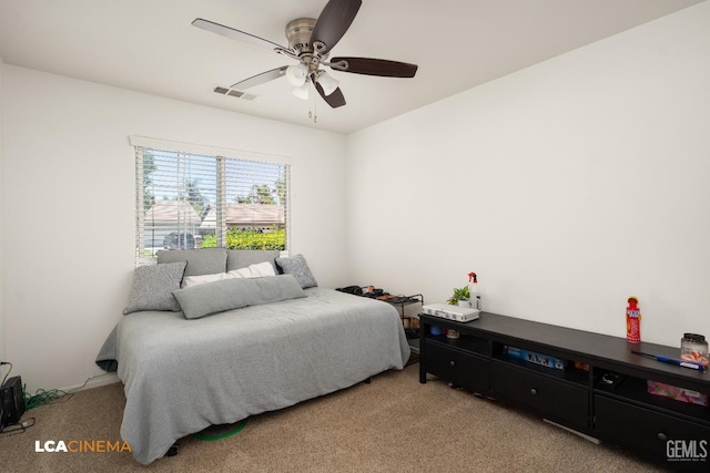 10006 Grand View Summit Dr, Bakersfield, CA 93311 - carpeted bedroom with ceiling fan