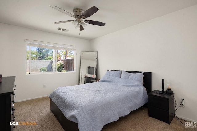 10006 Grand View Summit Dr, Bakersfield, CA 93311 - carpeted bedroom with baseboards and a ceiling fan