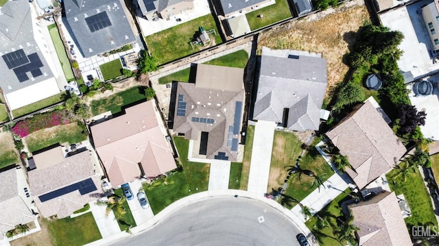 bird's eye view with a residential view
