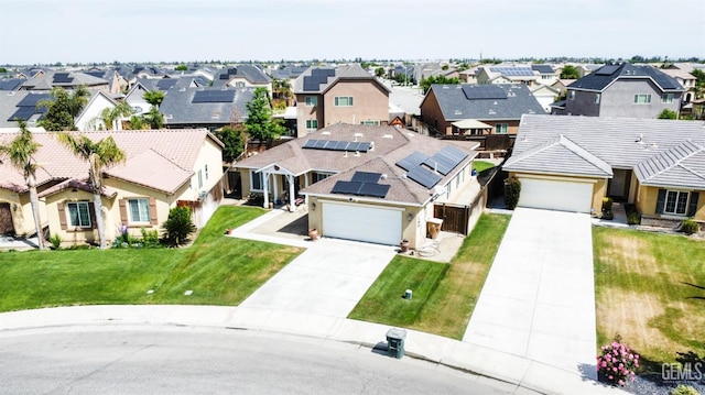 bird's eye view featuring a residential view