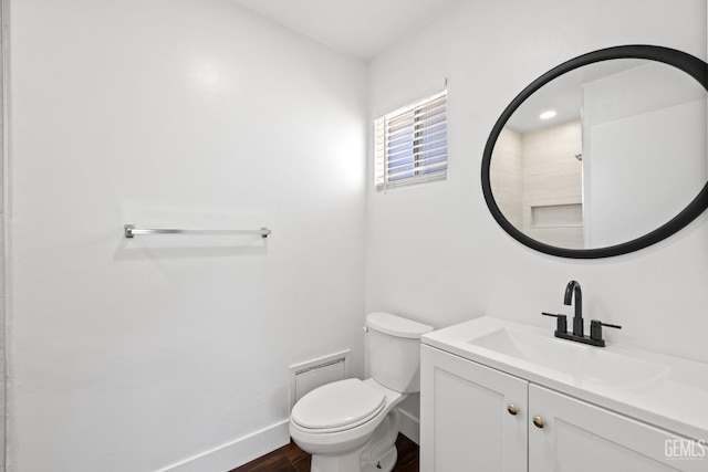2605 Bladen St, Bakersfield, CA 93309 - bathroom with vanity and wood finished floors