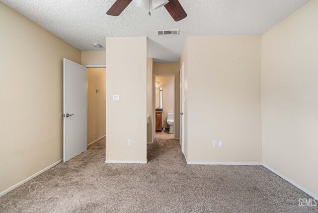 3717 Cypress Glen Blvd, Bakersfield, CA 93309 - unfurnished bedroom with carpet flooring, a textured ceiling, baseboards, and ceiling fan