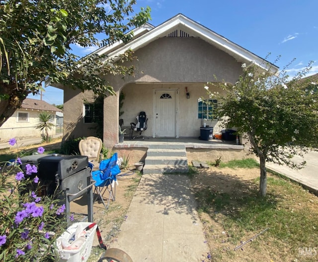 view of front of house with covered porch