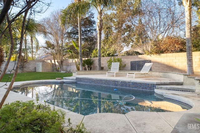 view of pool with a patio