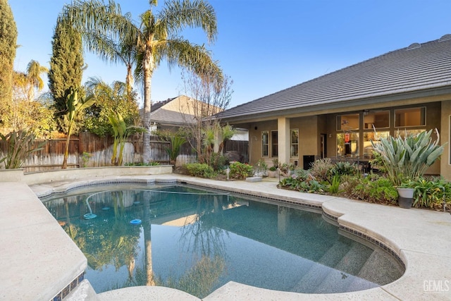 view of pool with a patio